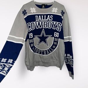 Dallas Cowboys NFL Christmas Sweater,Large Dallas Cowboys Team Apparel